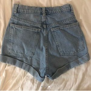 American Apparel High Waisted Denim Shorts